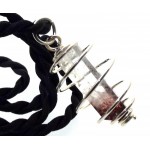 Harlequin Quartz Gemstone Spiral Pendant